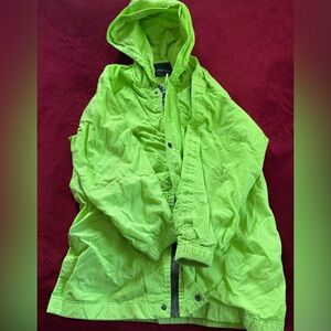 Frogg Toggs Kids Green Hooded Jacket size medium